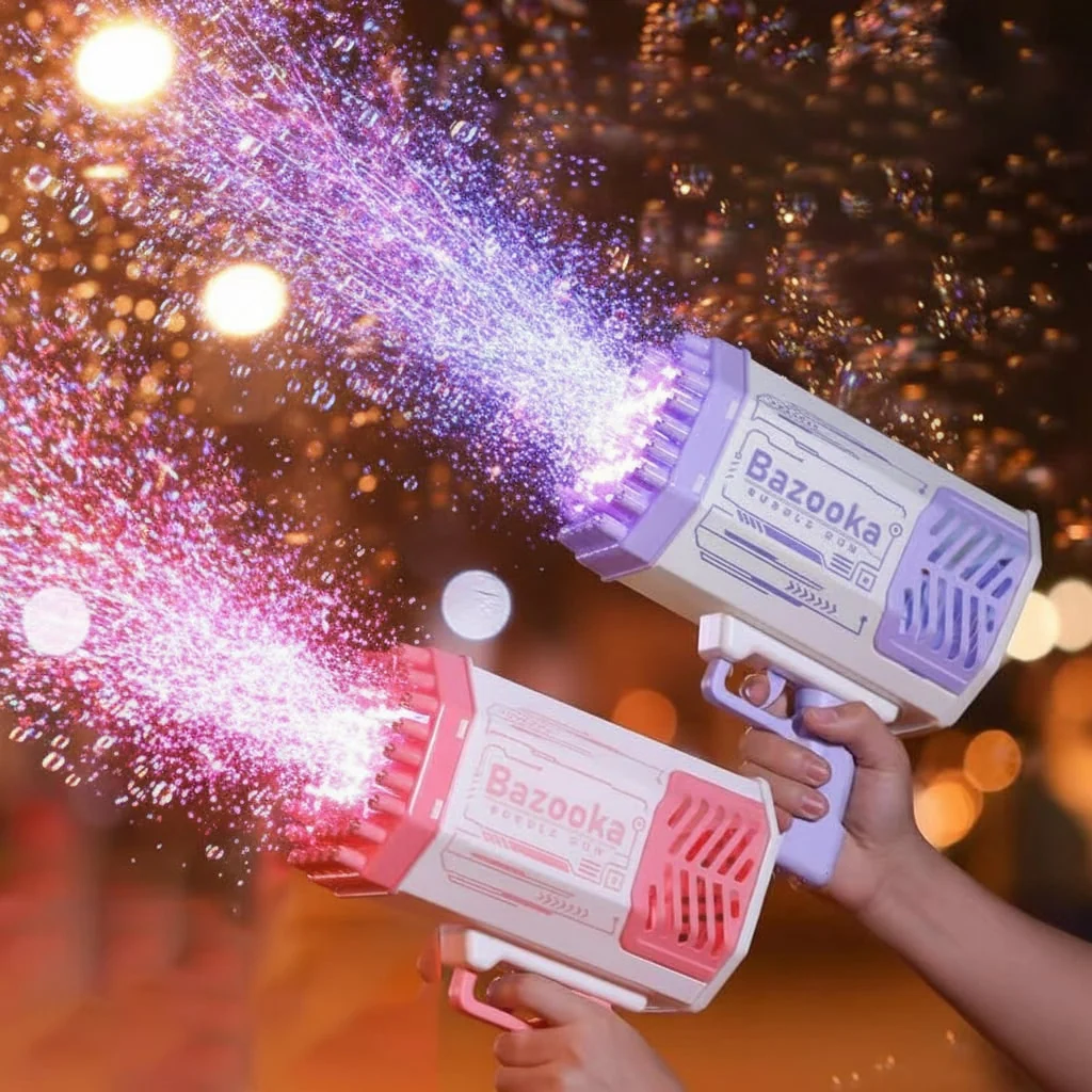 Bubble Gun Toy Blaster Fun Outdoor Play Outdoor Bubble Toy - Image 5